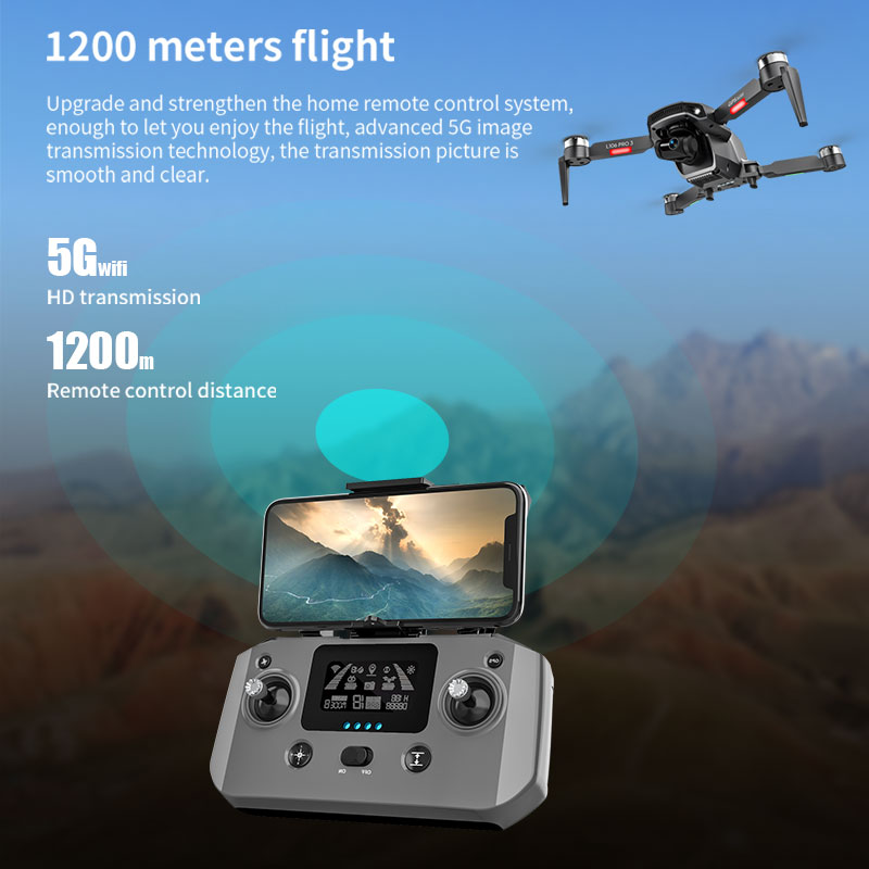 L106 Pro 3 Drone 5G WIFI FPV F - Drone Camera With Gimbal 评论和价格